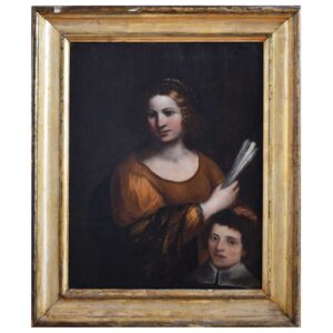 Scuola Emiliana, XVII secolo, Allegoria con committente, Olio su tela