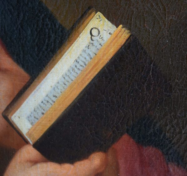 SCUOLA ROMANA - Metà XVIII secolo - MADONNA IN LETTURA, Dipinto olio - immagine 4