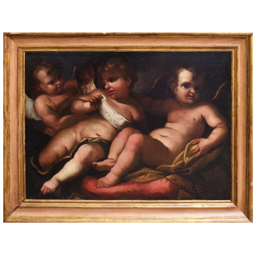 Scuola genovese, XVII secolo, Cerchia di Domenico Piola, Putti musicanti