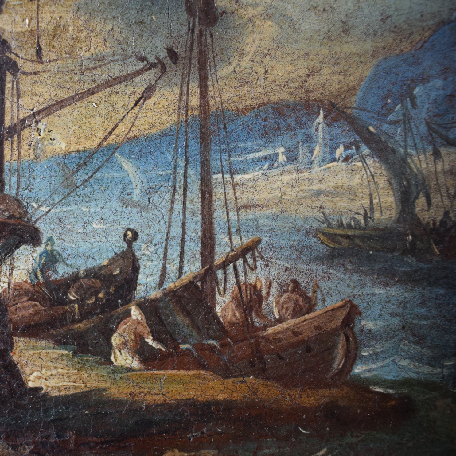 Capriccio veneto con imbarcazioni nel porto, XVIII secolo - immagine 4