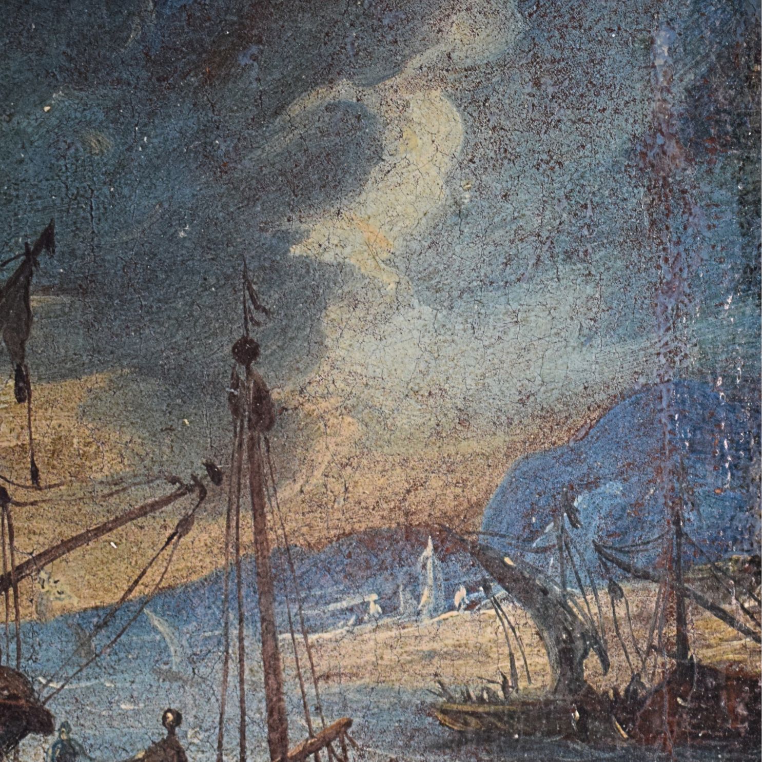 Capriccio veneto con imbarcazioni nel porto, XVIII secolo - immagine 5