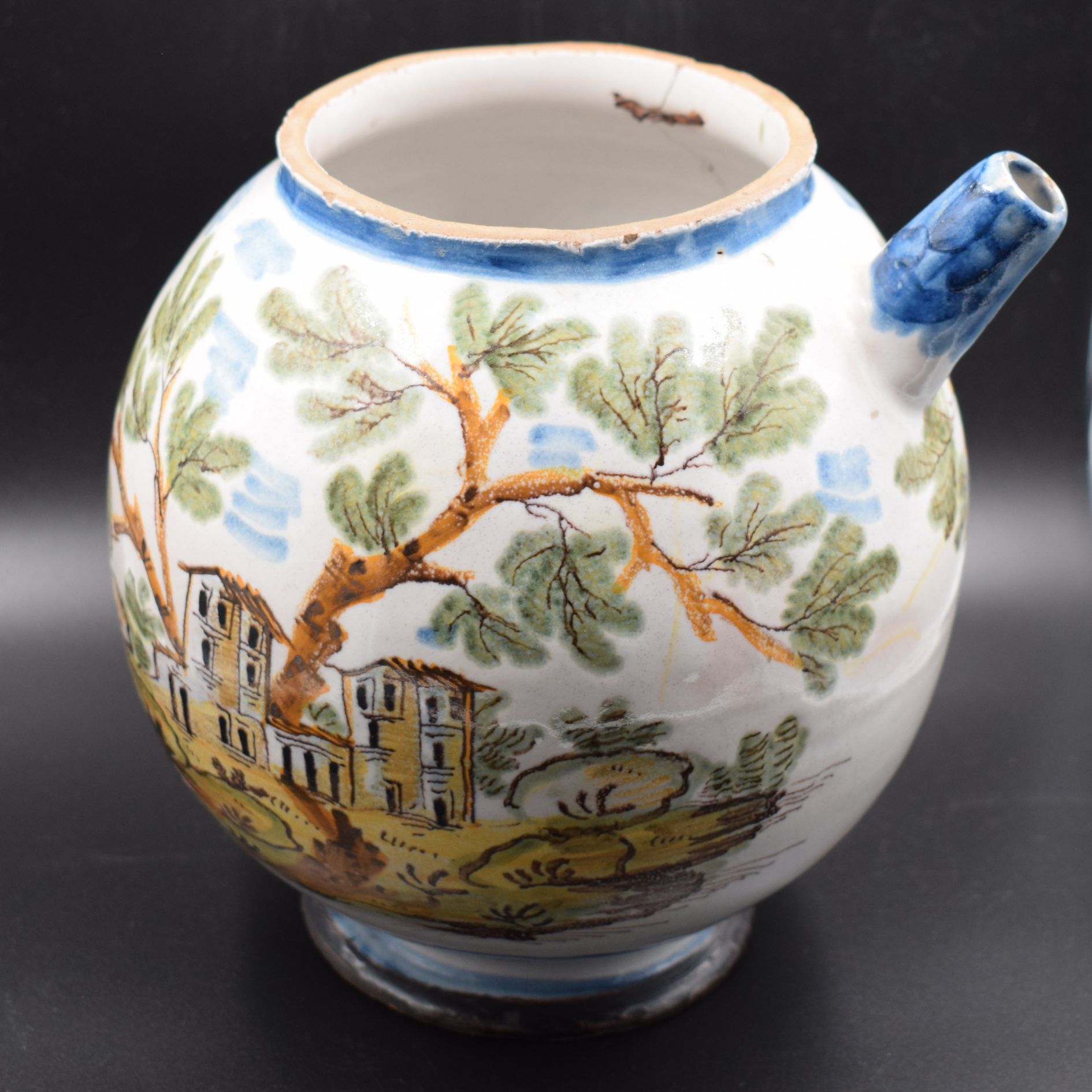 Orciolo in maiolica di Borghetto Lodigiano, Seconda metà del XVIII secolo - immagine 3