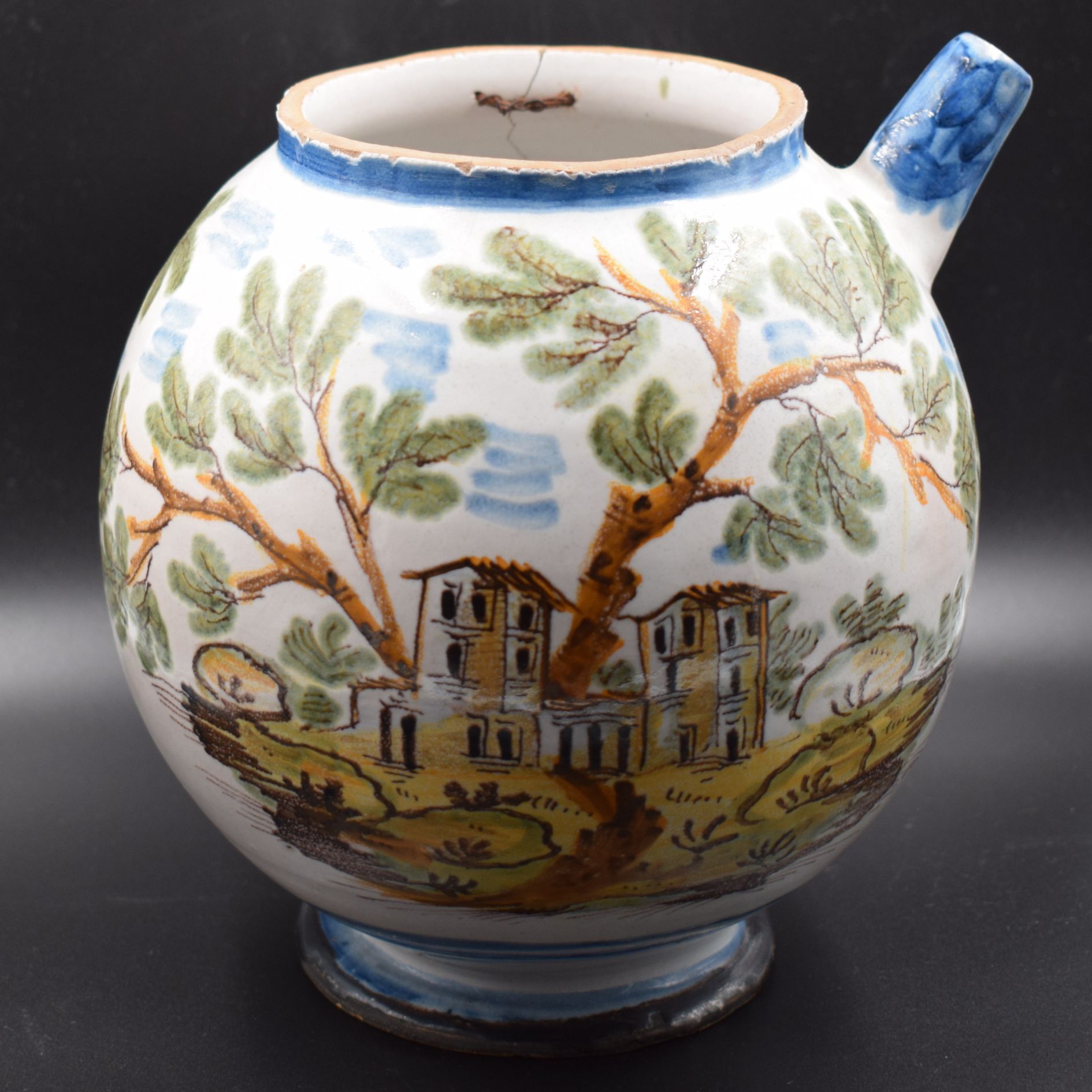 Orciolo in maiolica di Borghetto Lodigiano, Seconda metà del XVIII secolo - immagine 4