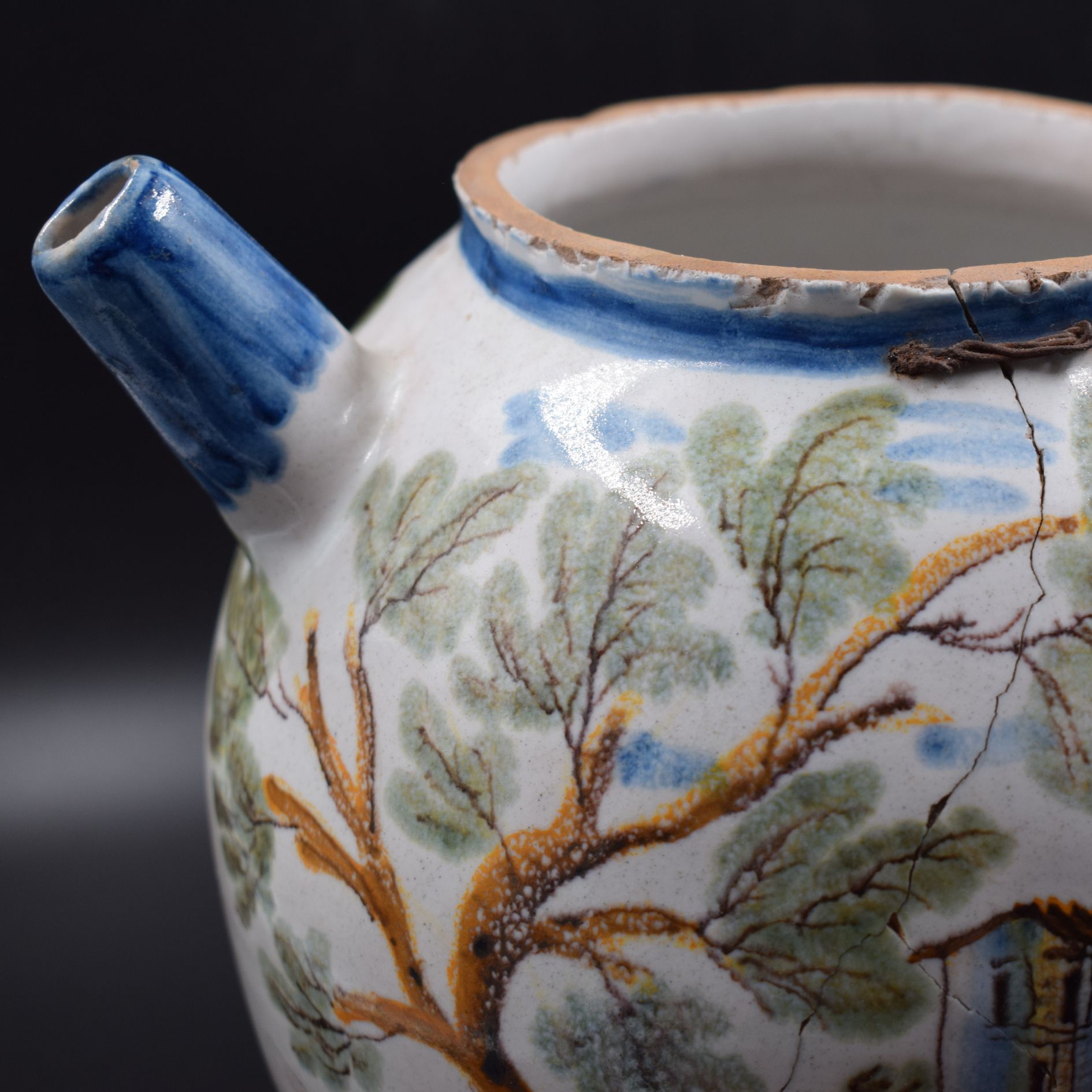 Orciolo in maiolica di Borghetto Lodigiano, Seconda metà del XVIII secolo - immagine 7