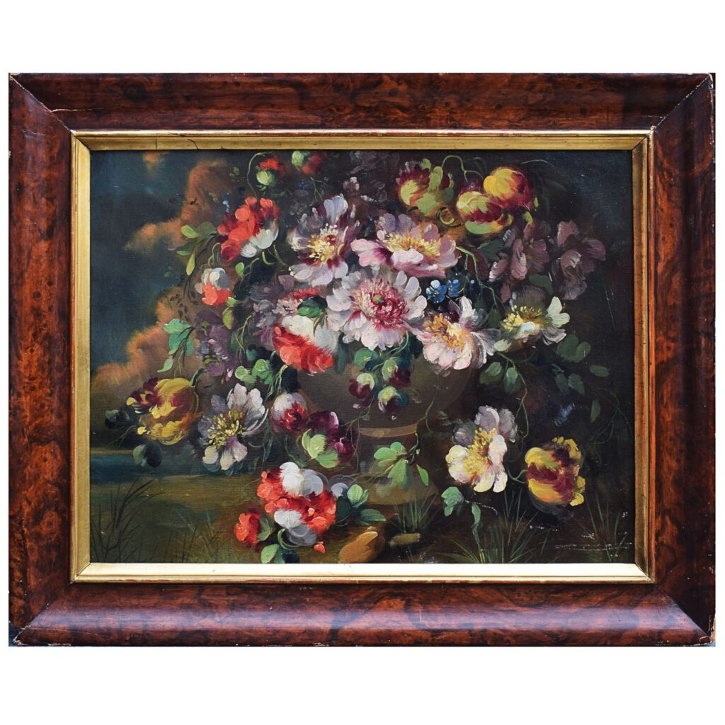 Natura morta con vaso di fiori, Scuola piemontese, XX secolo