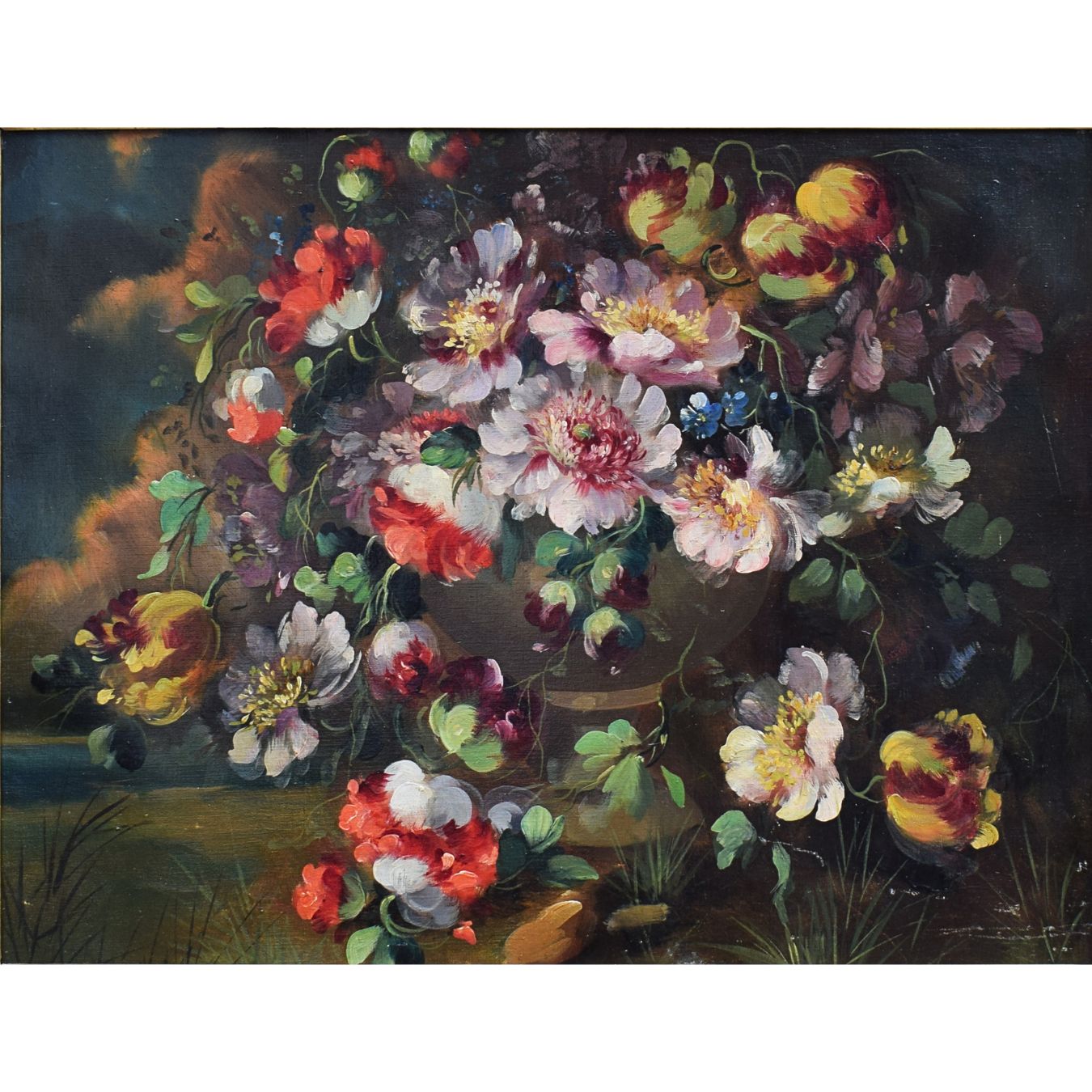 Natura morta con vaso di fiori, Scuola piemontese, XX secolo - immagine 2