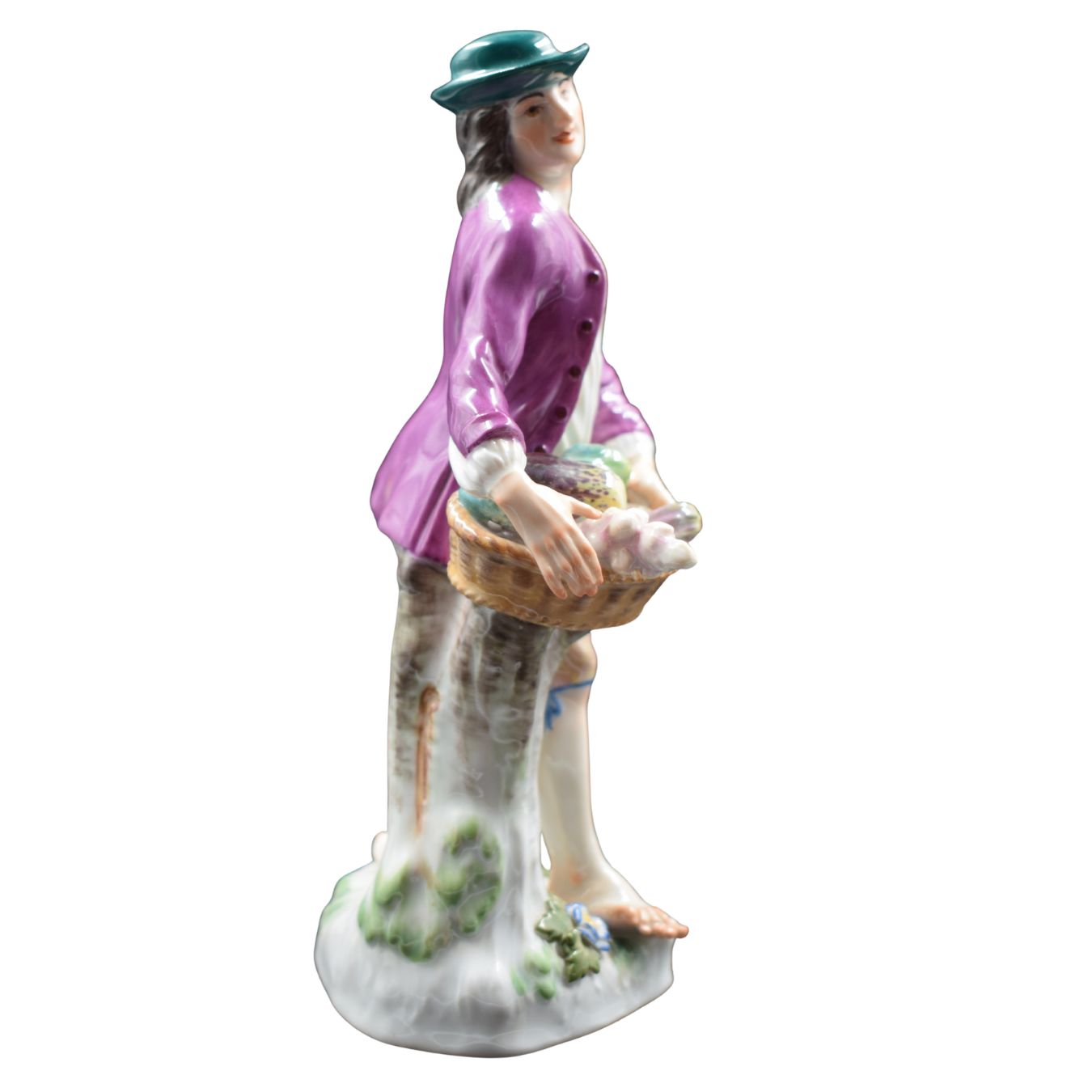 Manifattura di Meissen, ortolano con cesta di ortaggi - immagine 12
