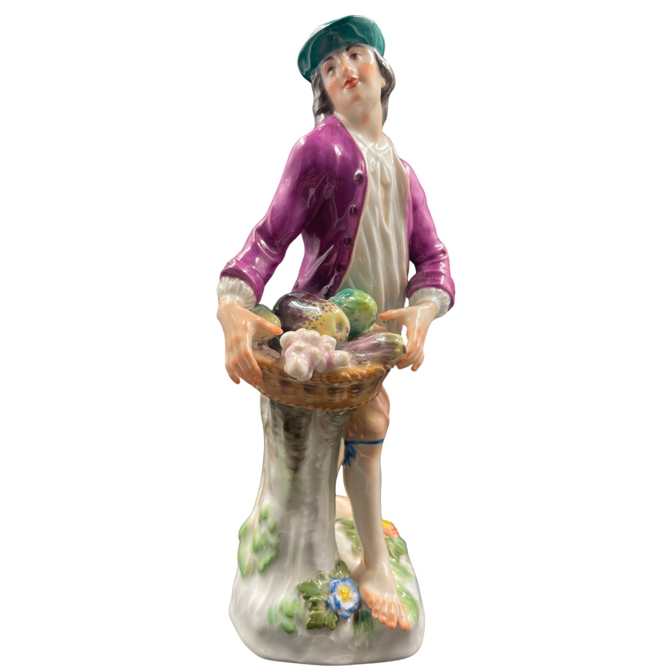 Manifattura di Meissen, ortolano con cesta di ortaggi - immagine 2