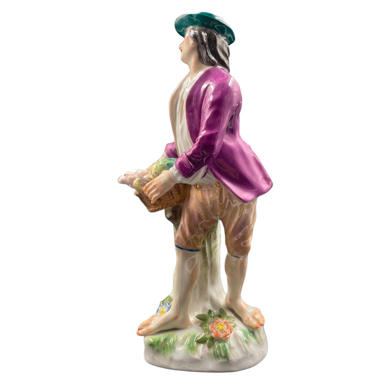 Manifattura di Meissen, ortolano con cesta di ortaggi - immagine 3