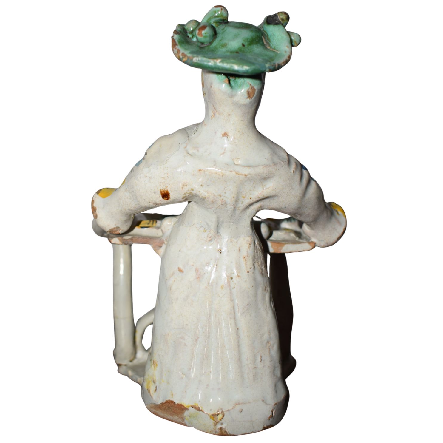 Saliera antica in maiolica policroma di Ariano Irpino, XVII secolo - immagine 4