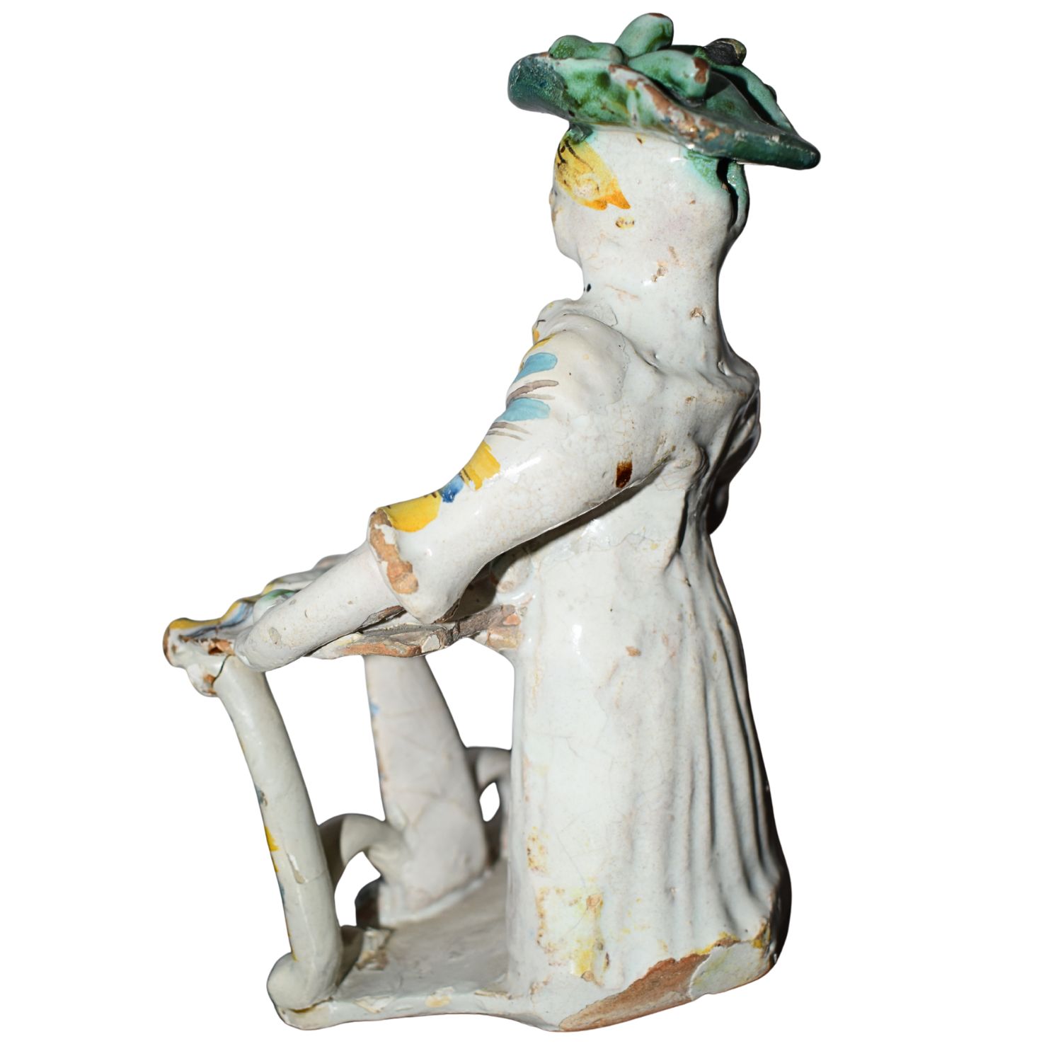 Saliera antica in maiolica policroma di Ariano Irpino, XVII secolo - immagine 5
